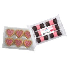 Nora hartkoekjes 
pak à 155 gram
Van Dijk roze mergpijpjes 
pak à 180 gram